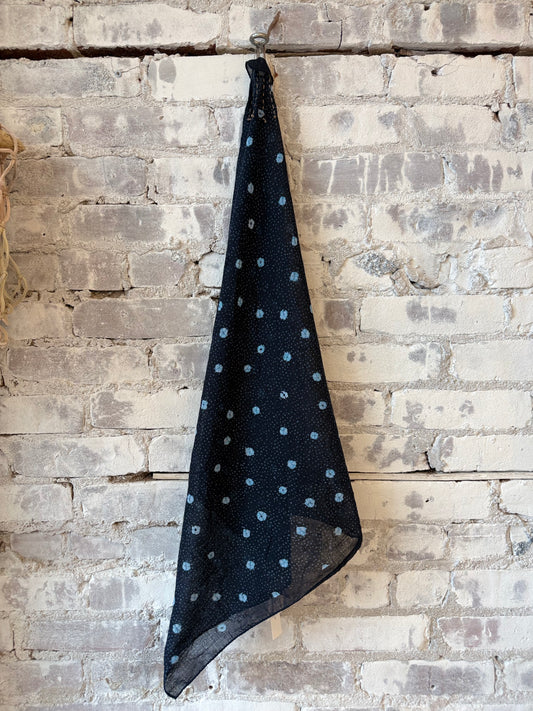 Cotton Single Gauze Shibori Print Scarf - DUNE + SALT