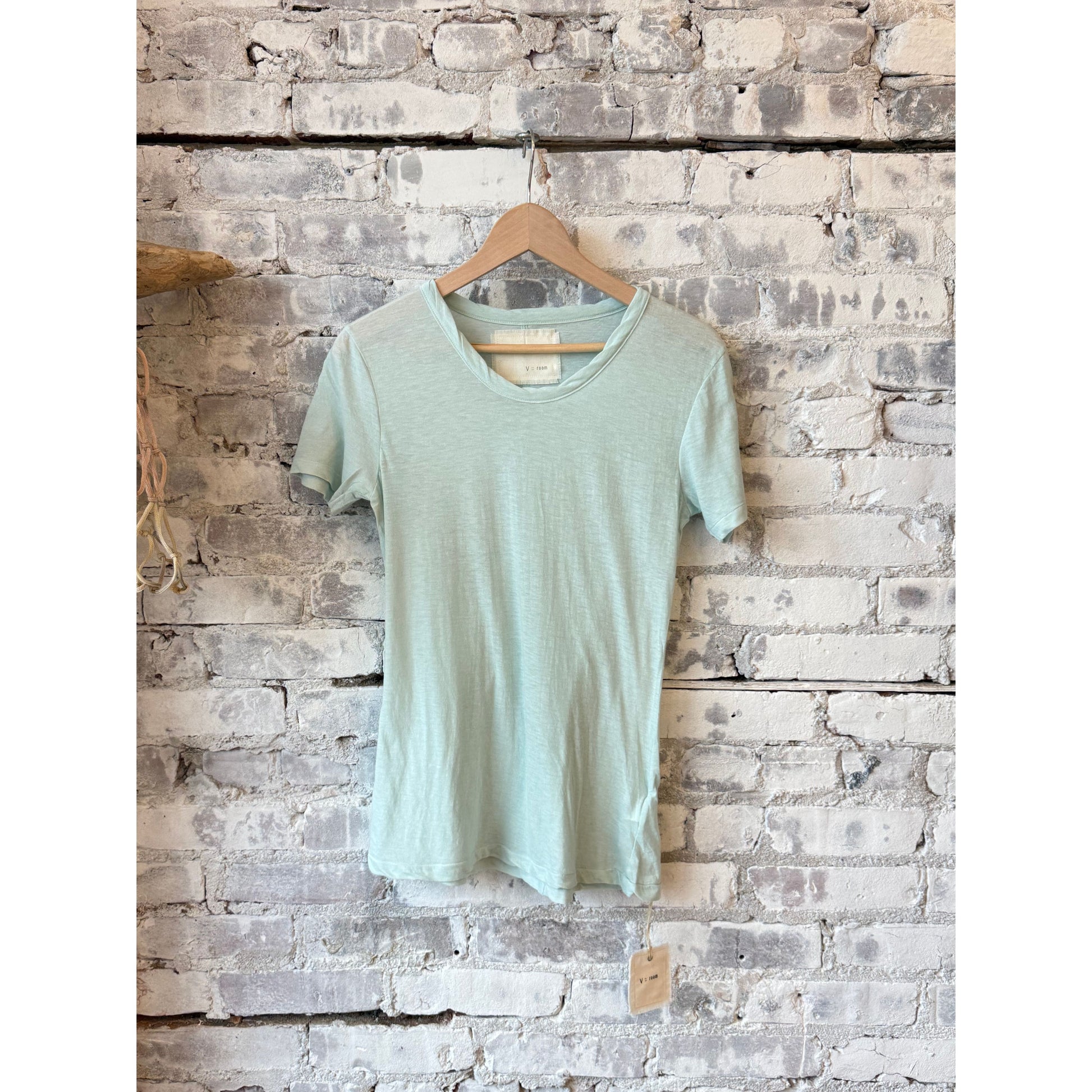 Hi-Soft Jersey SS Crew T-Shirt - Dusty Mint - DUNE + SALT