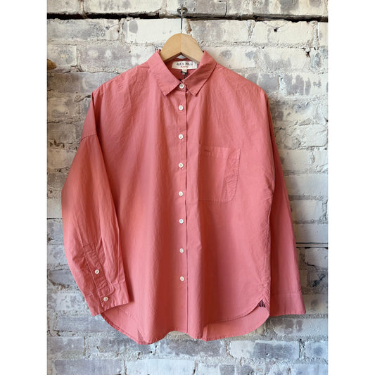 Jo Shirt in Cotton Poplin - Tulip - DUNE + SALT