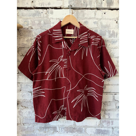 Veloso Palms Shirt - Red - DUNE + SALT