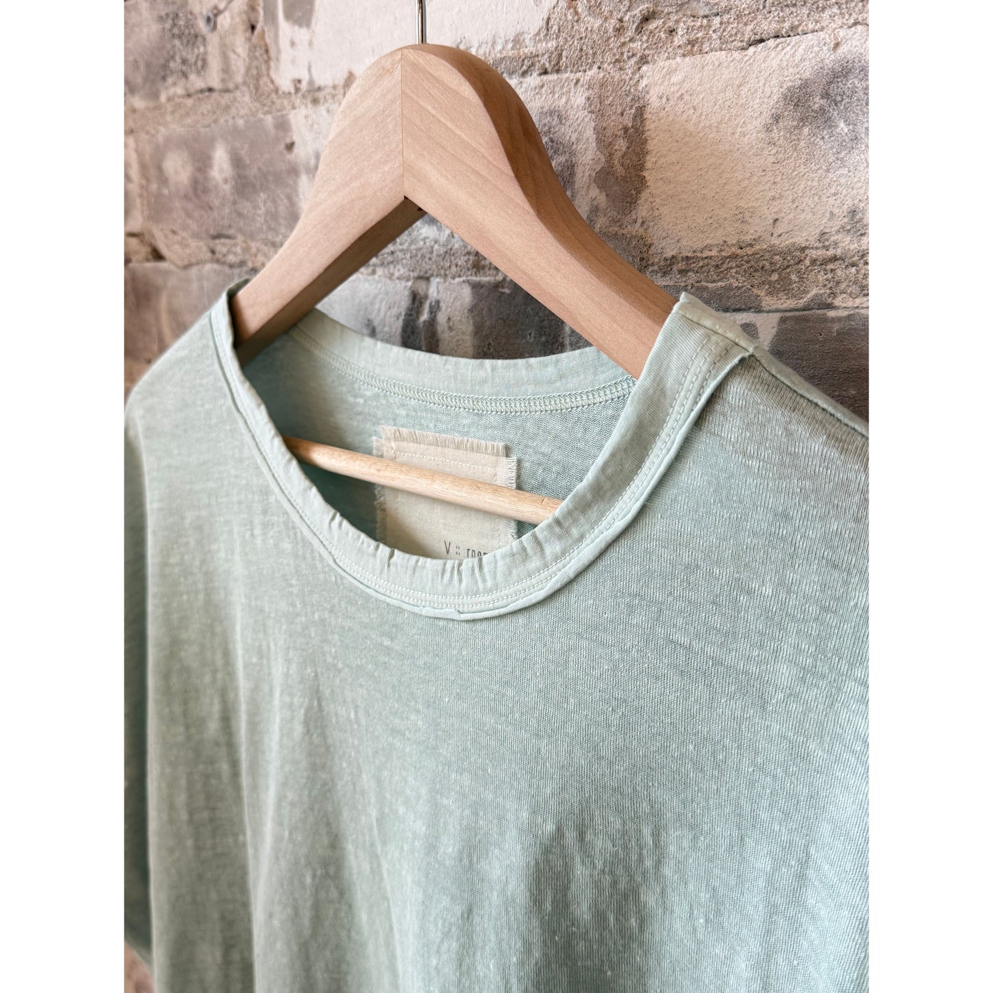 Hemp Jersey Oversized SS Crew - Dusty Mint - DUNE + SALT