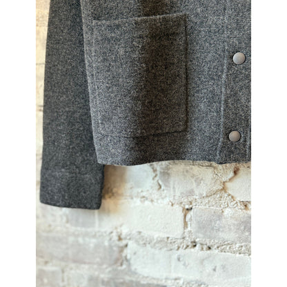 Aspesi Wool/Cashmere Knit Jacket - Charcoal Dim Gray