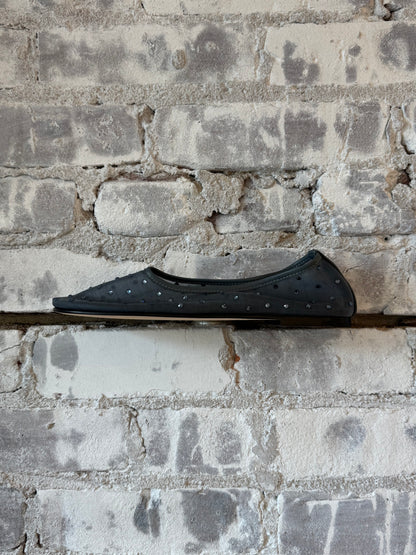 Women's Dear Frances Balla Mesh Crystals steel shoes featuring mesh design and crystal embellishments.