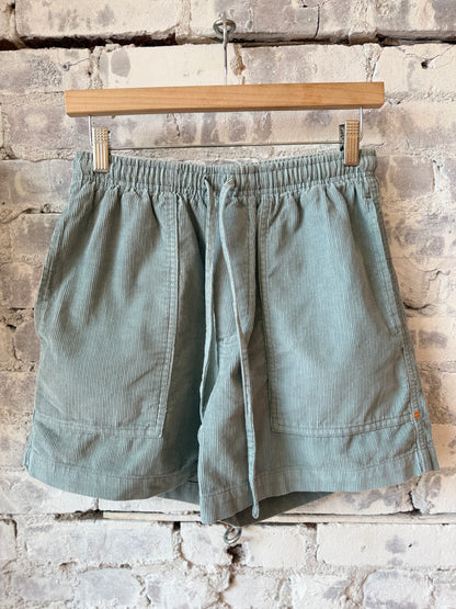 imogene + willie Lounge Cord Short - Sunfaded Blue Light Gray