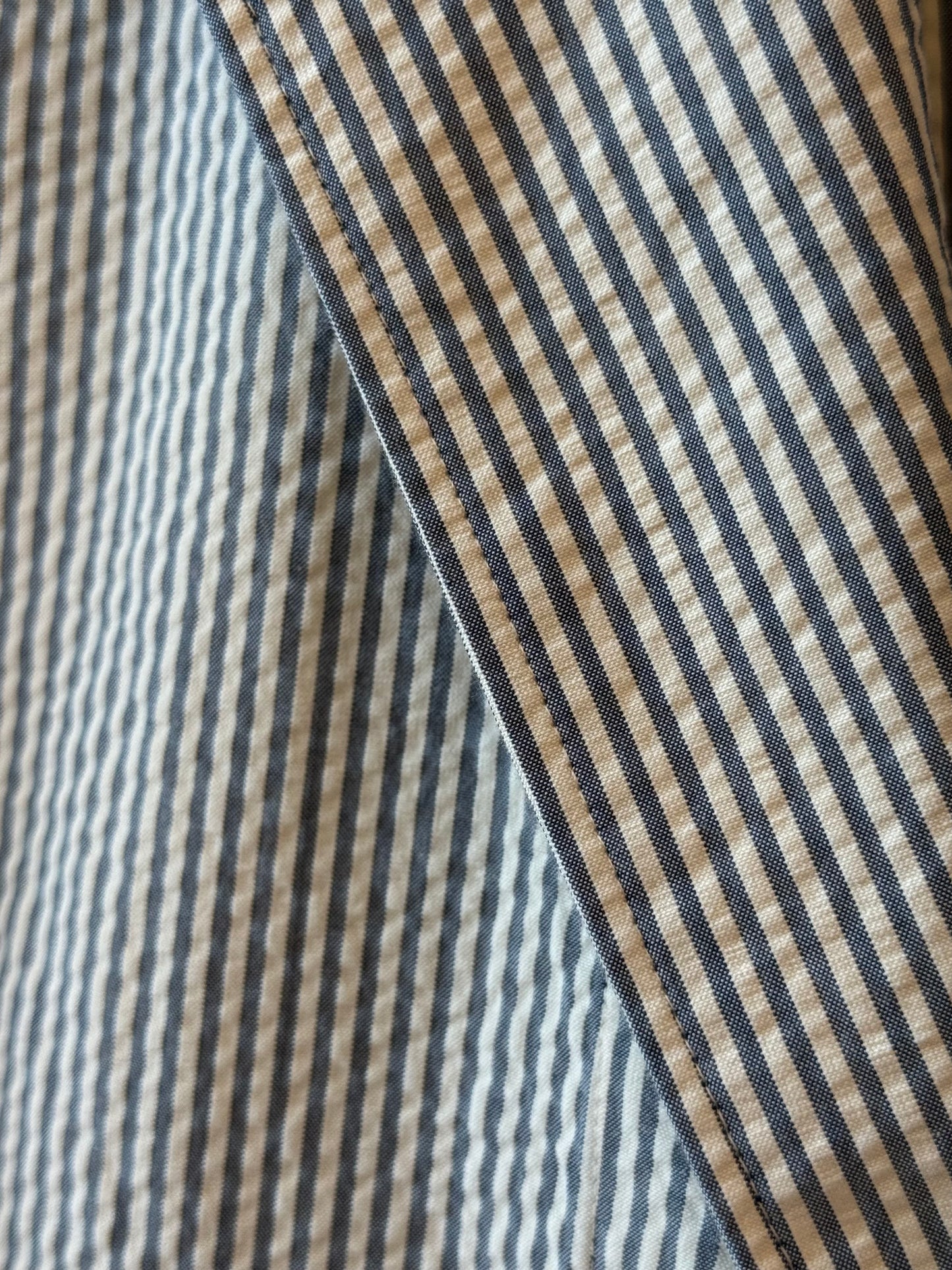 Jules Woven Jacket - Blue & Cream