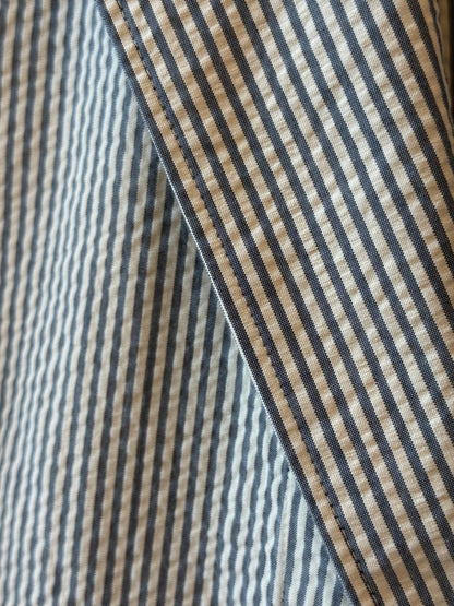Jules Woven Jacket - Blue & Cream