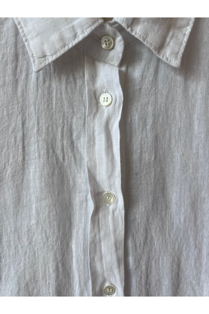 Coraz Linen Shirt - White - DUNE + SALT