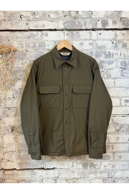 Yoshitaka Cotton/Nylon Shirt Jacket - Military - DUNE + SALT