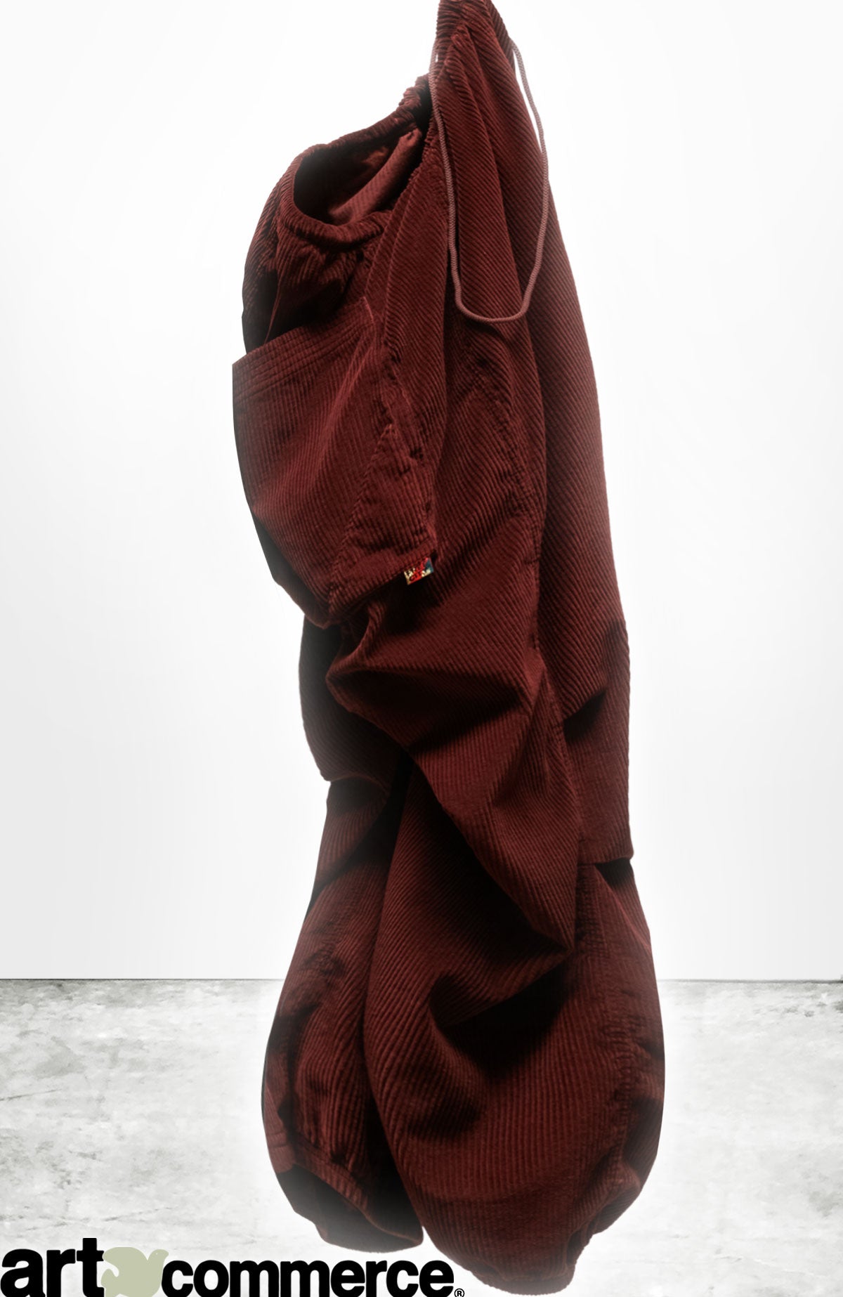 Freecity CASHMERE/BLEND LOOSE DRAWCORD BIGGY CORDUROY PANT - Woods White Smoke