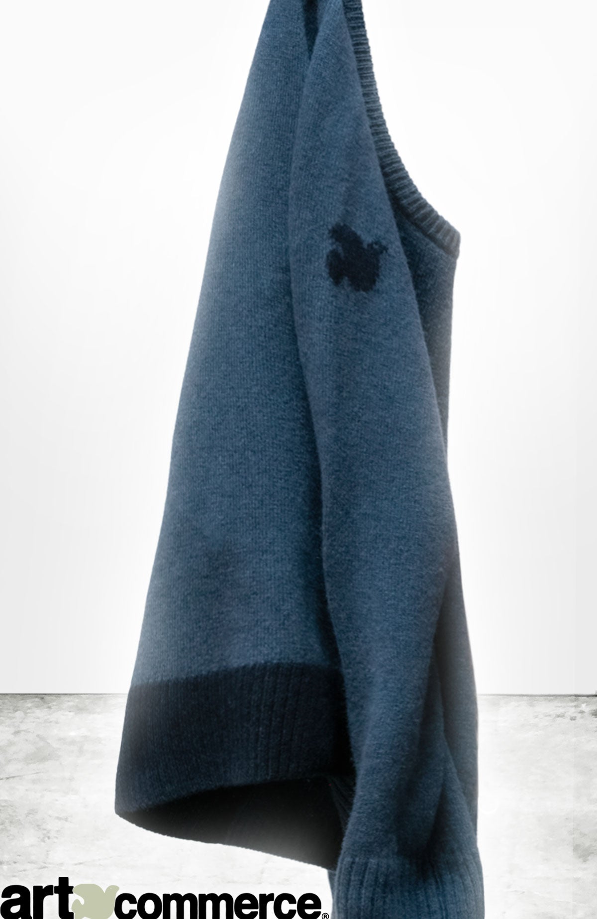 Freecity BACKSTRIKE DOVE SUPERLUX LORO PIANA CASHMERE CREW - Sea Squids White Smoke