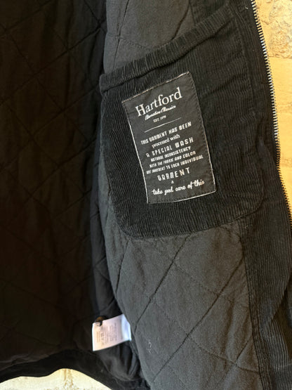 Hartford Men's Danny Woven Jacket in charcoal, stylish men's jacket with woven fabric and modern design.