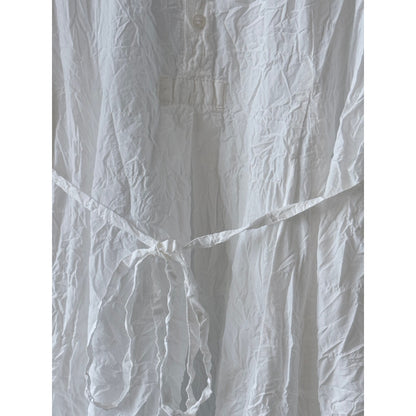 Washed Cotton Crinkle Dress – White - DUNE + SALT