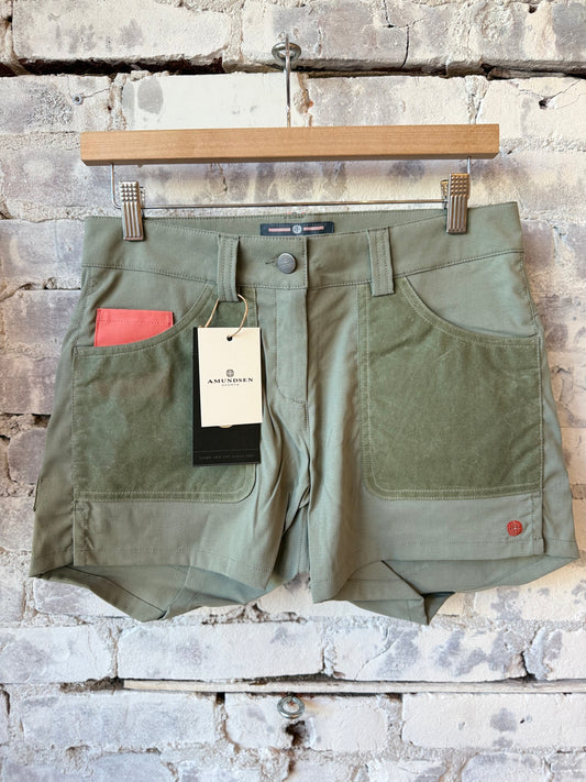 Women's 5incher Field Shorts - Blue Surf/Olive Ash - DUNE + SALT