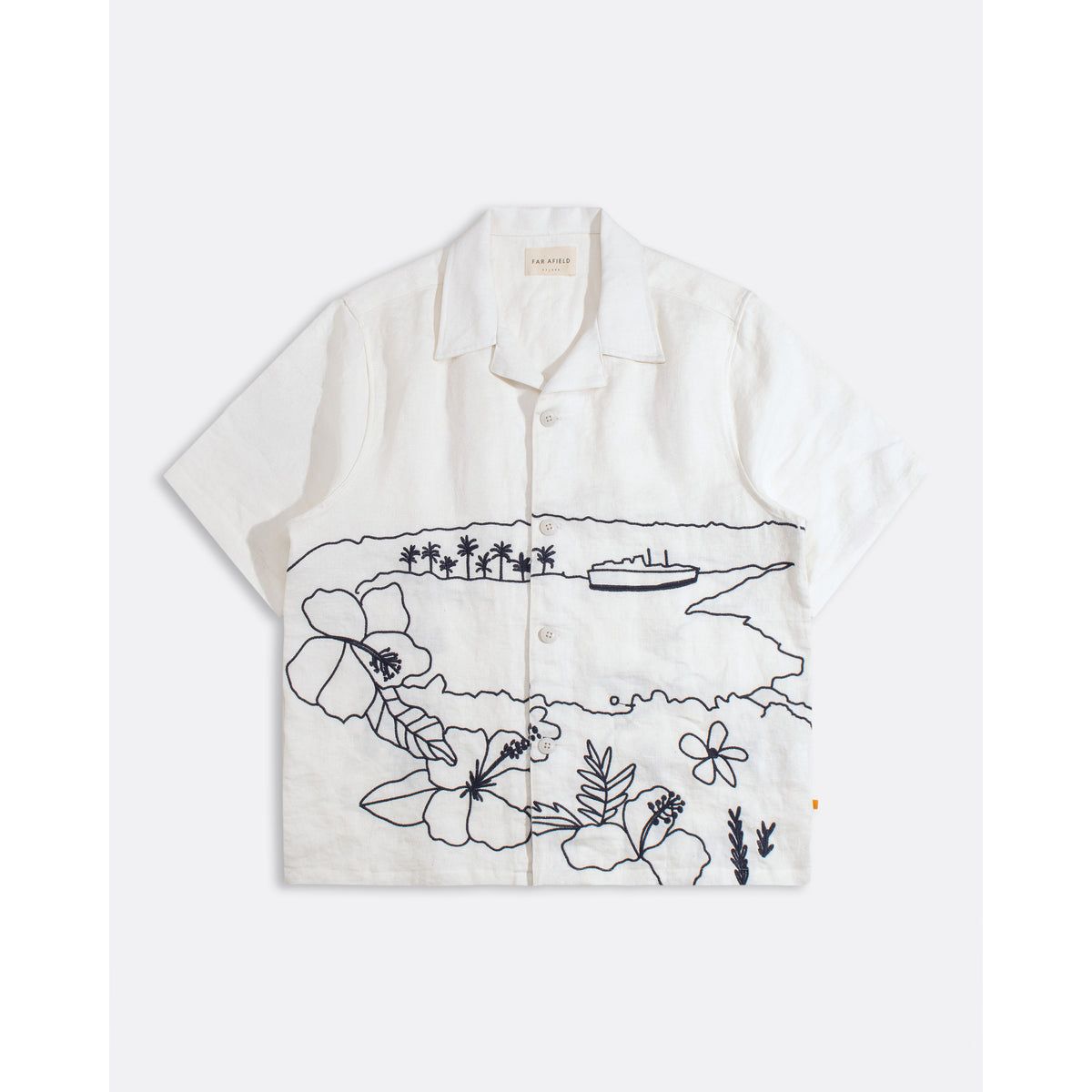 Veloso Landscape Shirt - White - DUNE + SALT