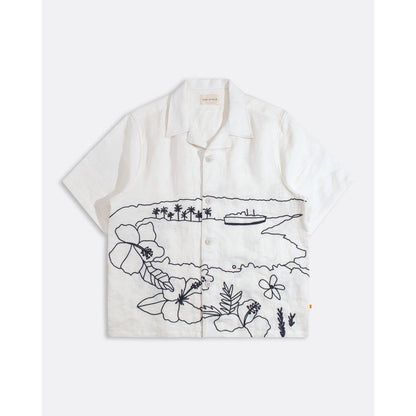 Veloso Landscape Shirt - White - DUNE + SALT