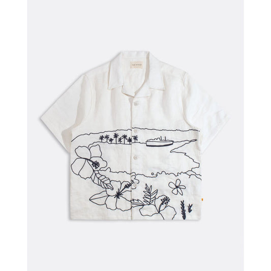 Veloso Landscape Shirt - White - DUNE + SALT