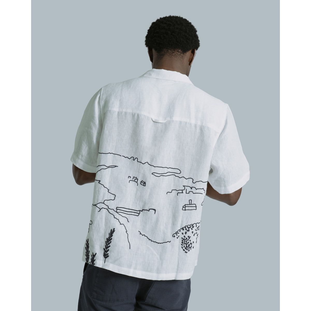 Veloso Landscape Shirt - White - DUNE + SALT
