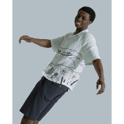 Veloso Landscape Shirt - White - DUNE + SALT