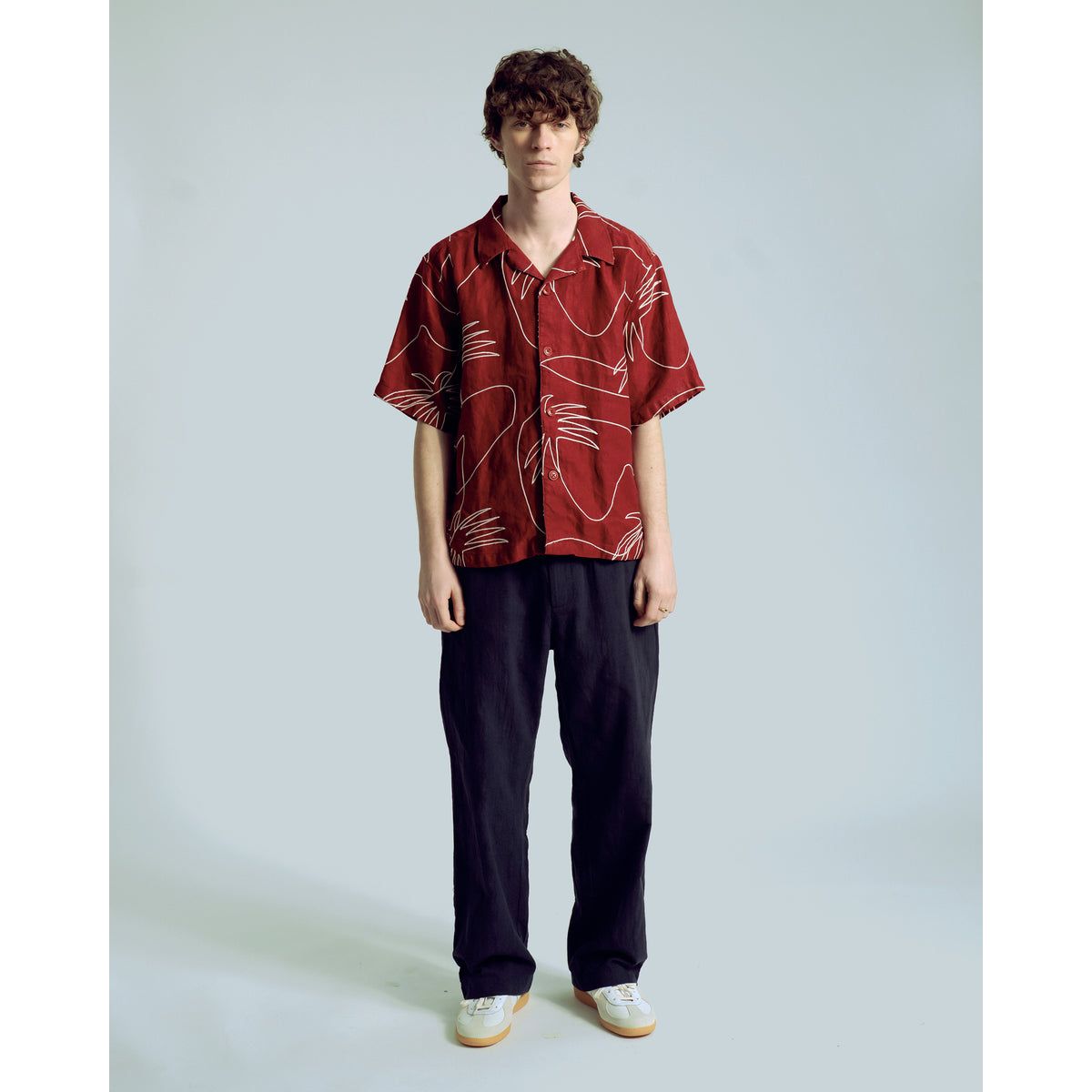 Veloso Palms Shirt - Red - DUNE + SALT