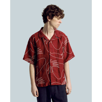 Veloso Palms Shirt - Red - DUNE + SALT