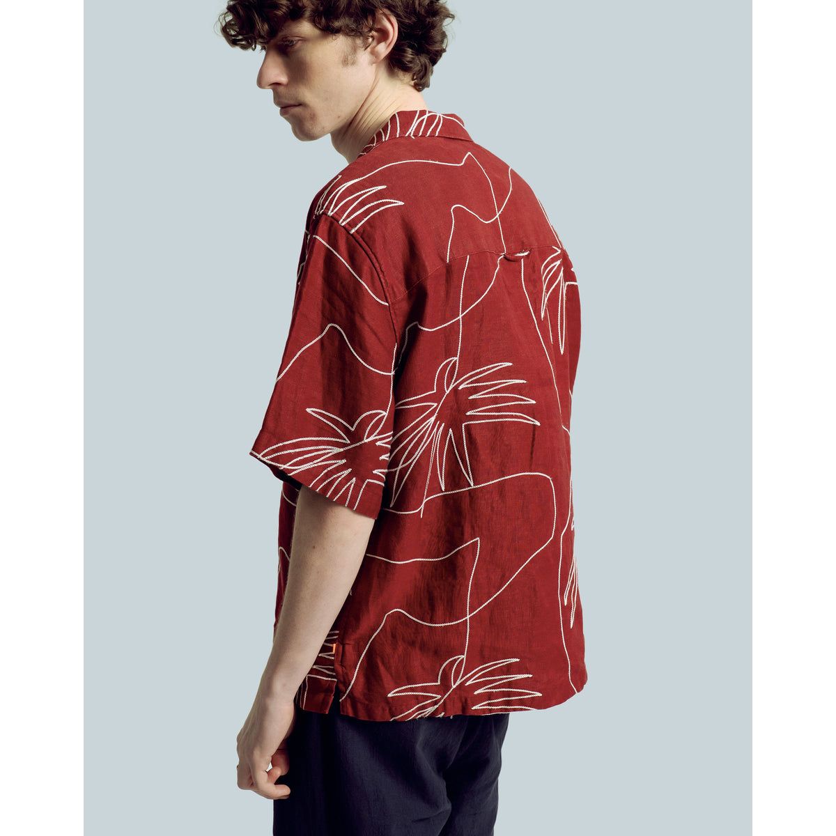 Veloso Palms Shirt - Red - DUNE + SALT