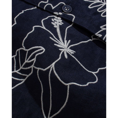 Veloso Landscape Shirt - Navy - DUNE + SALT