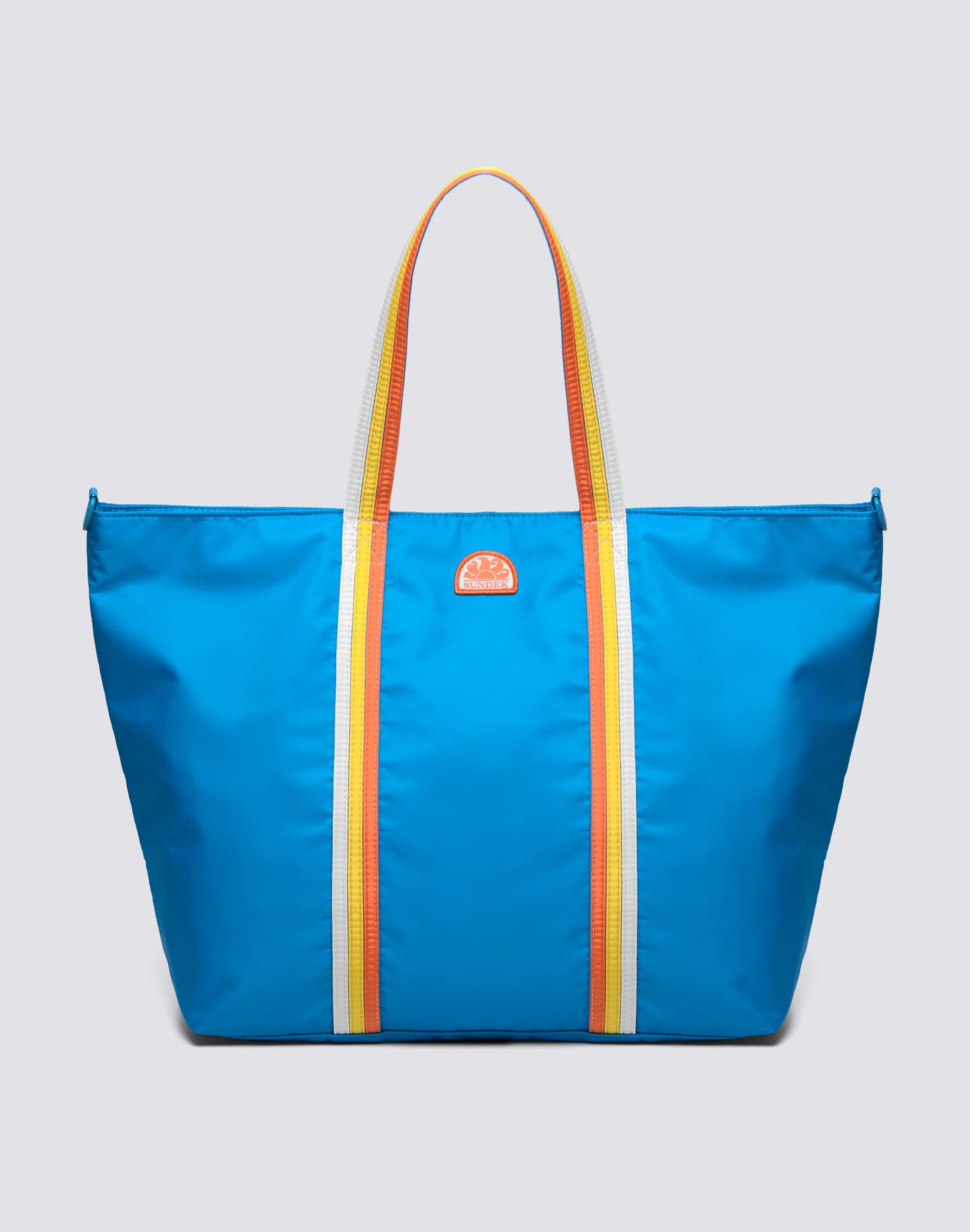 Bon Bag Beach Tote with Rainbow Details - Reef Blue