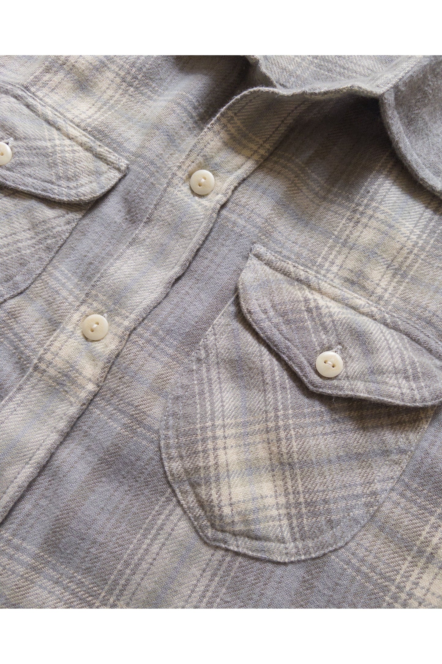Washed Flannel Workshirt - Late Frost - DUNE + SALT