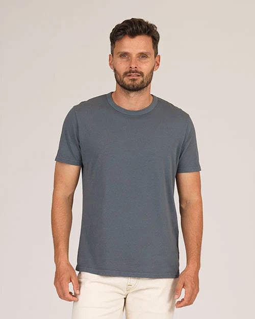Ace Rivington Supima SS Crewneck Tee - Dolphin Dim Gray