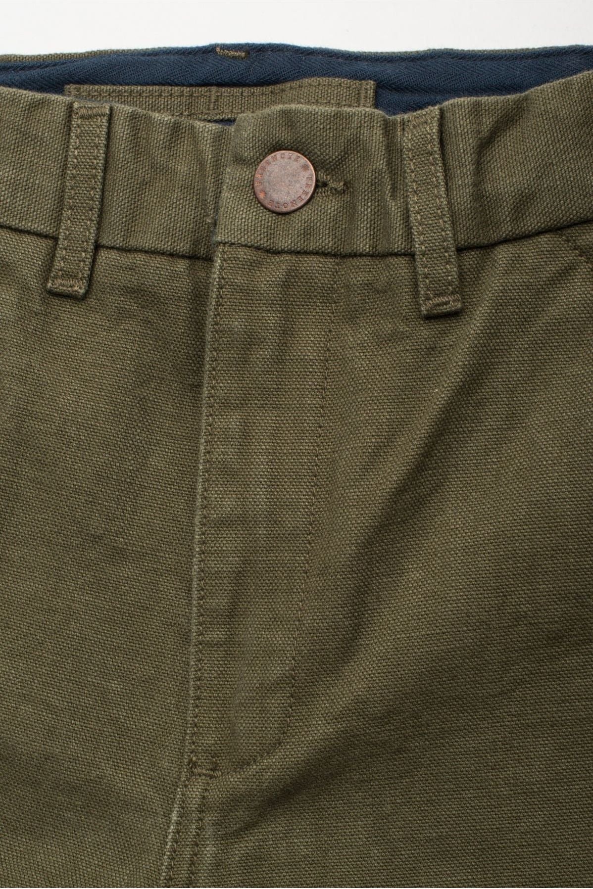 14 Ounce Slub Worker's Chino - Army Green - DUNE + SALT