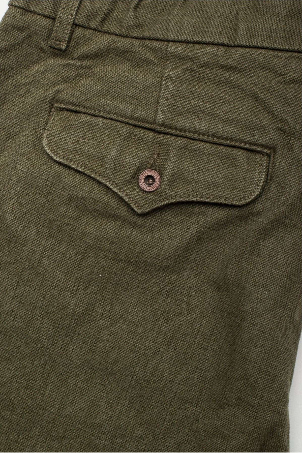 14 Ounce Slub Worker's Chino - Army Green - DUNE + SALT