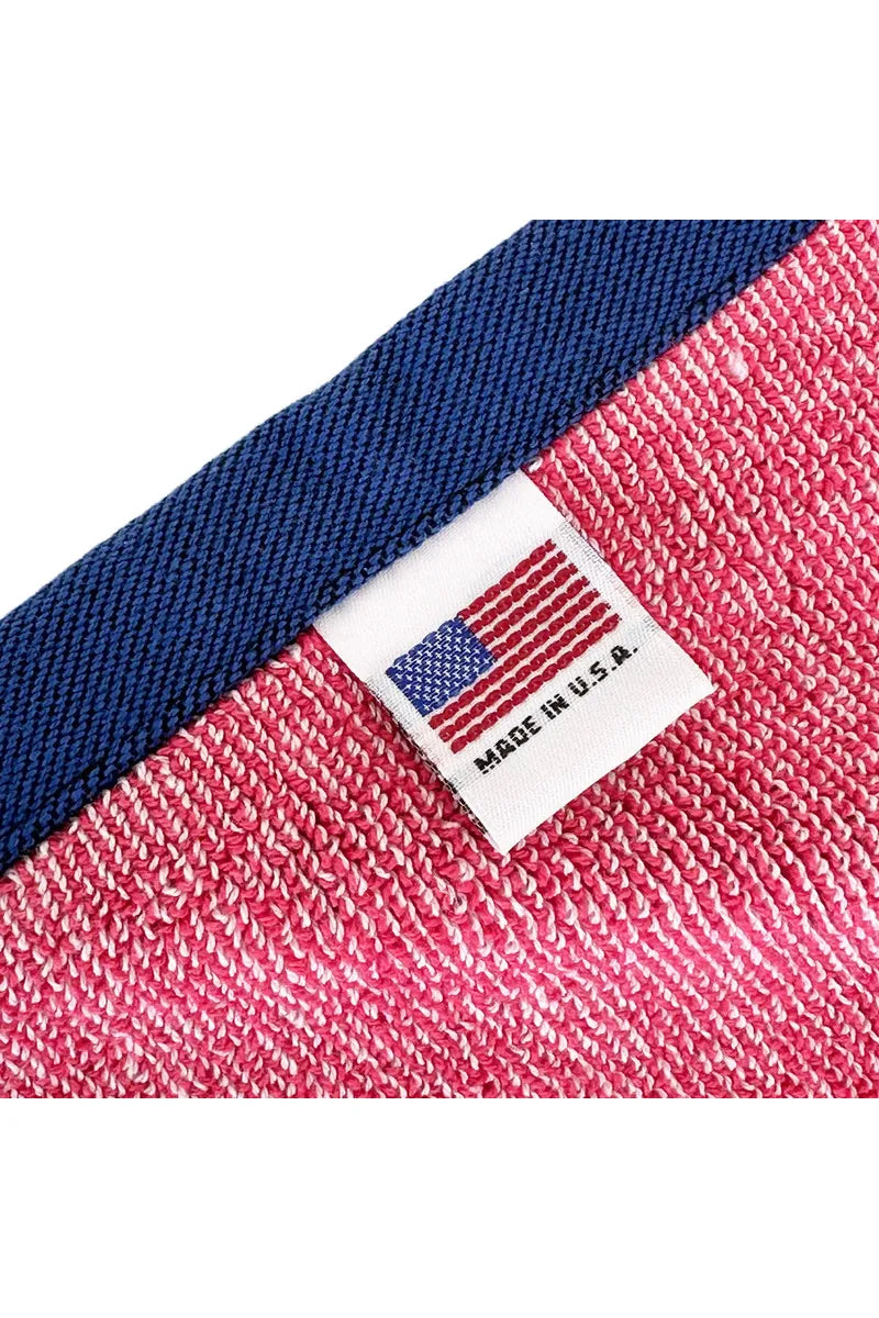 Plumeria Towel - Blue/Red - DUNE + SALT