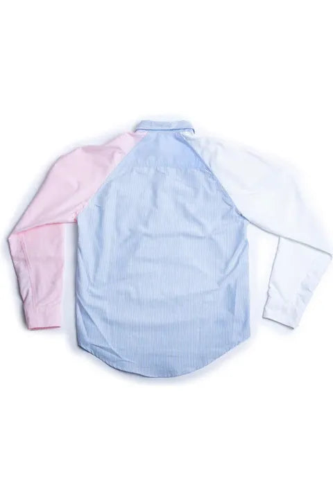 Oxford Shirt Pop Over - Patchwork Multi - DUNE + SALT