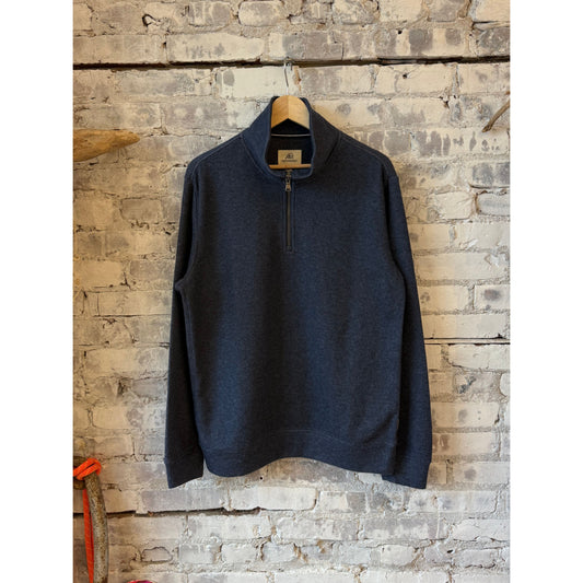 Surfside Supply Bobby Cashmist Fleece Quarter Zip - Navy Heather Dark Slate Gray