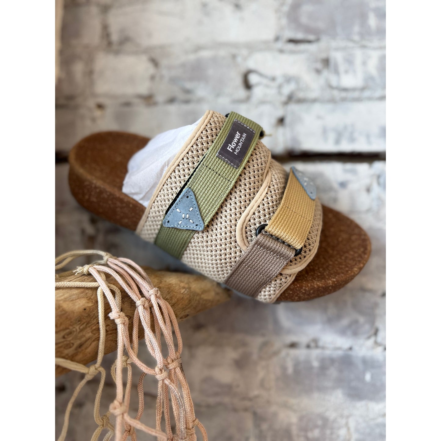 Niwa Slide Uni - Beige/Military - DUNE + SALT