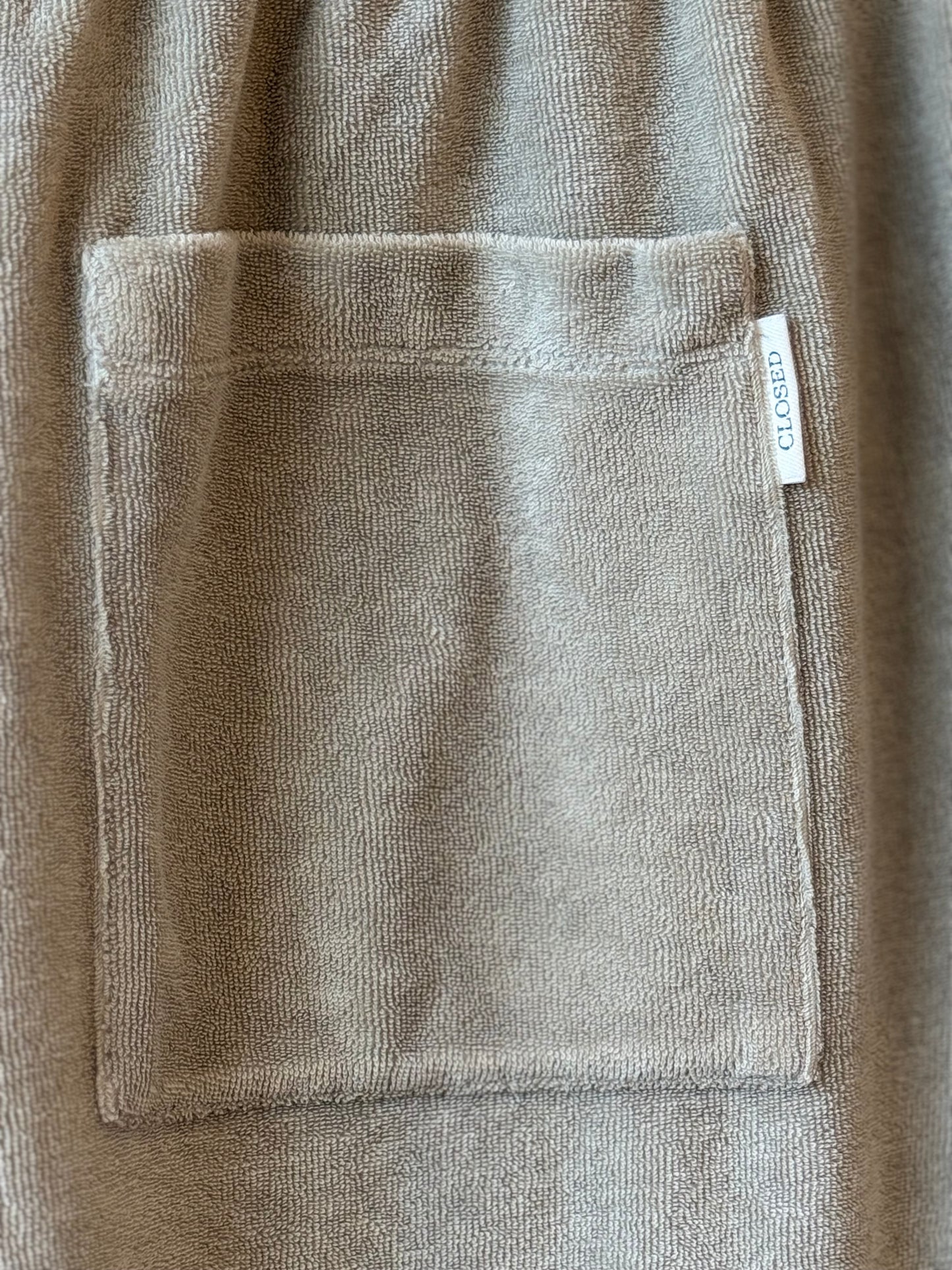 Closed Men's Terry Cloth Shorts - Mud Grey Dark Gray