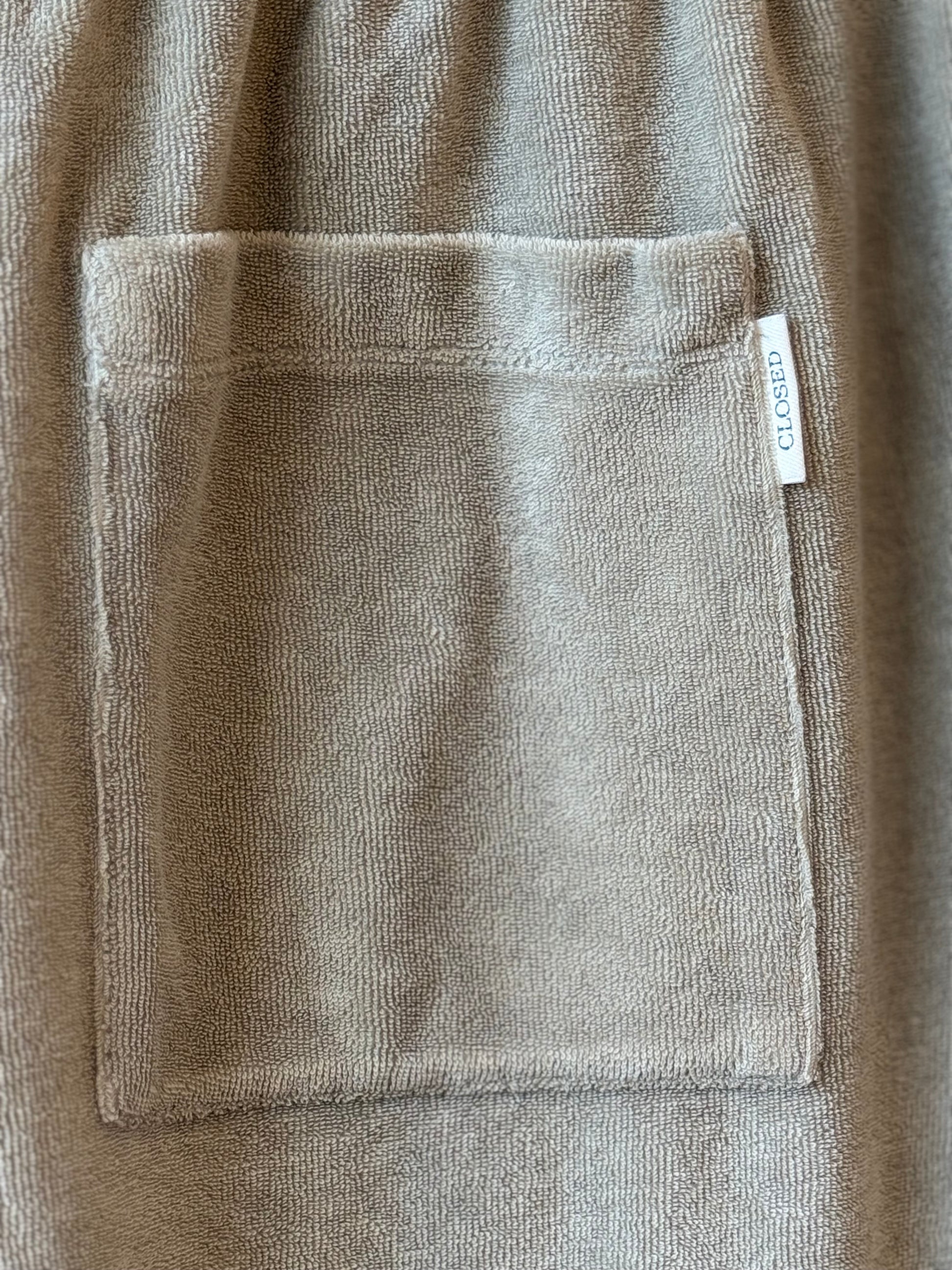 Closed Men's Terry Cloth Shorts - Mud Grey Dark Gray