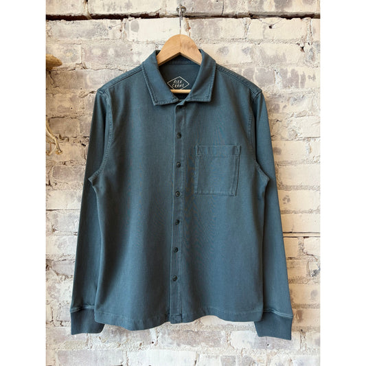Caza Knit Shirt - Lake - DUNE + SALT