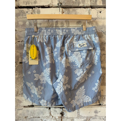 Hartford Men's Nylon Woven Swimshort - Bleach Blue Dim Gray