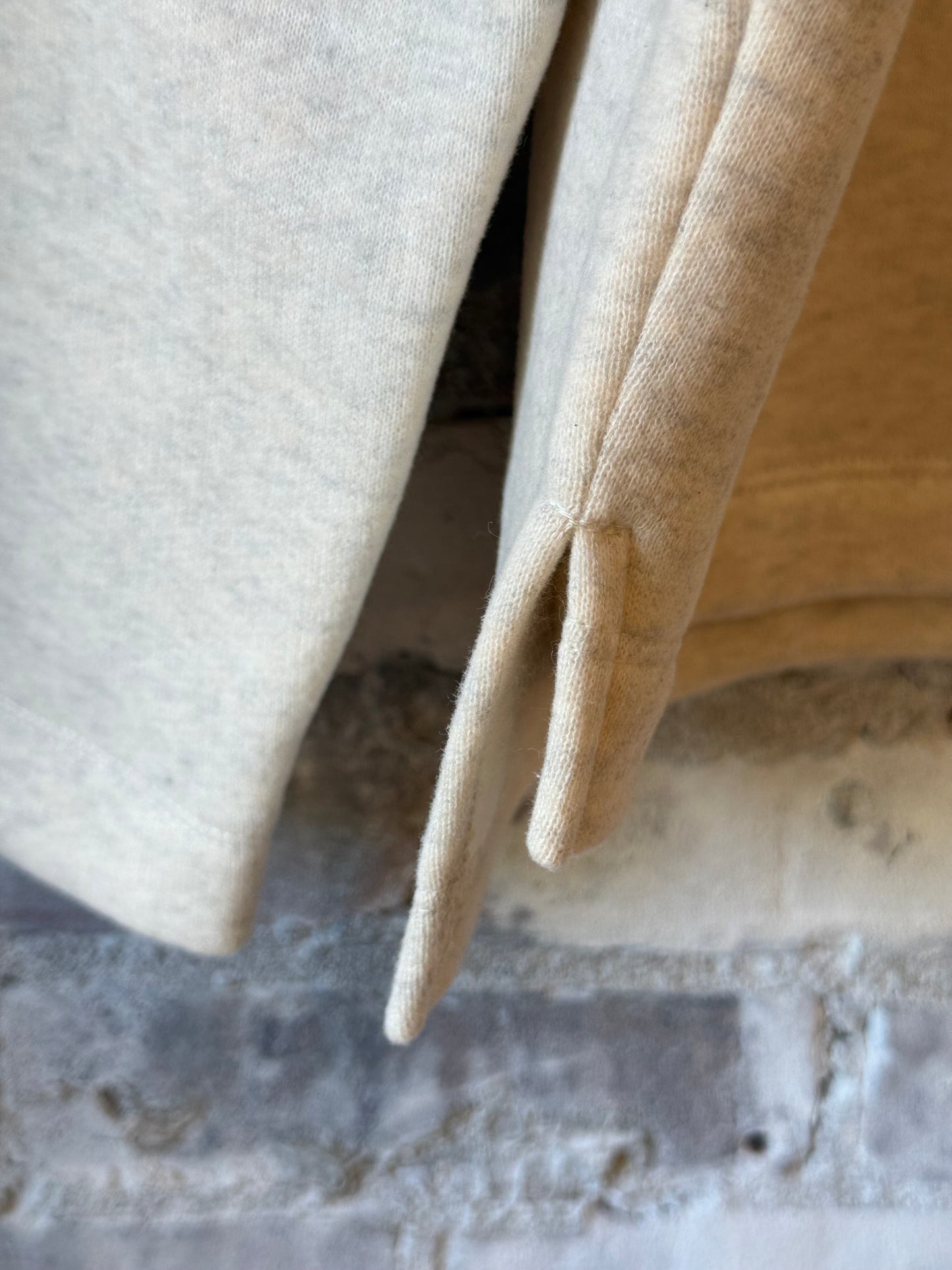 V::Room Cotton Tencel Brushed Fleece Oversized LS Turtleneck - Oatmeal Light Gray