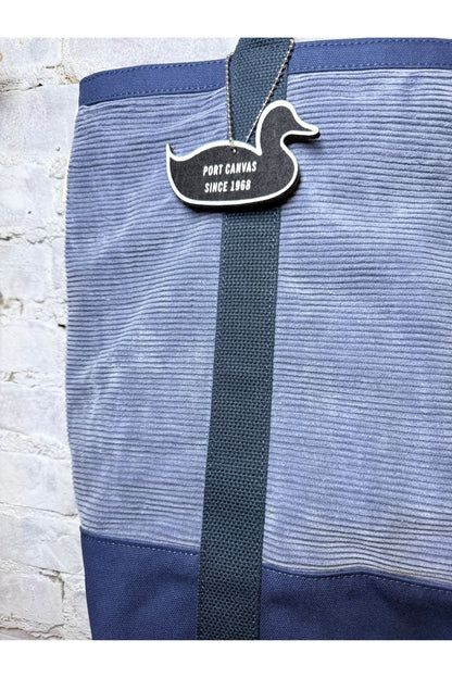 Wide Wale Cord Utility Tote - Blue
