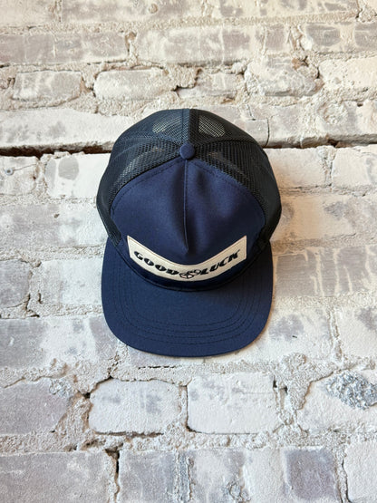Good Luck Snapback Trucker - Navy - DUNE + SALT