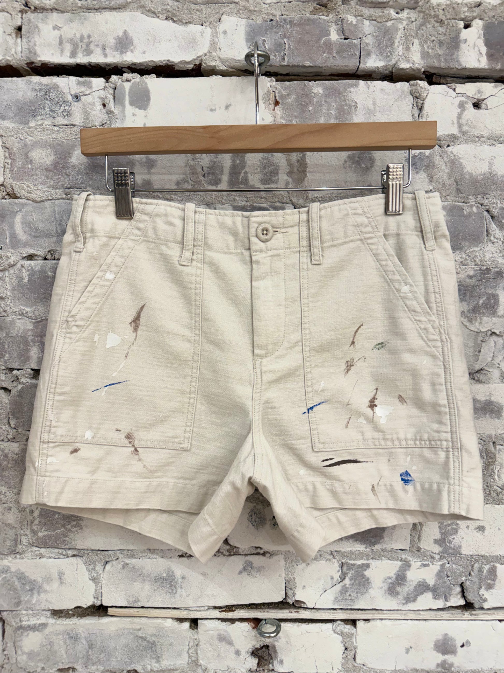 Surplus Short Shorts - Paint Splatter Canvas - DUNE + SALT
