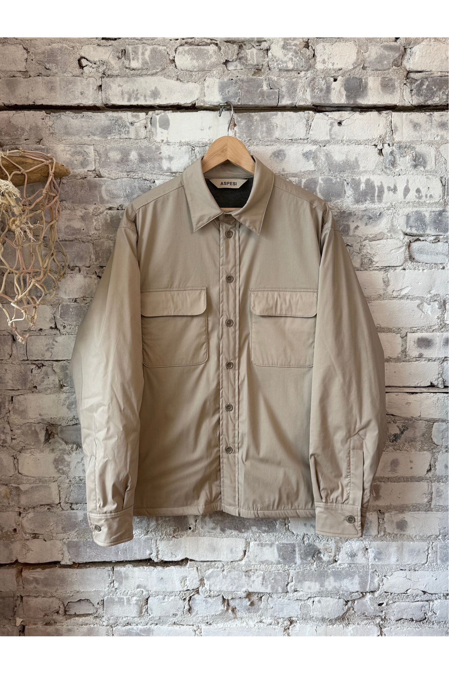 Yoshitaka Cotton/Nylon Shirt Jacket - Colonial Beige - DUNE + SALT