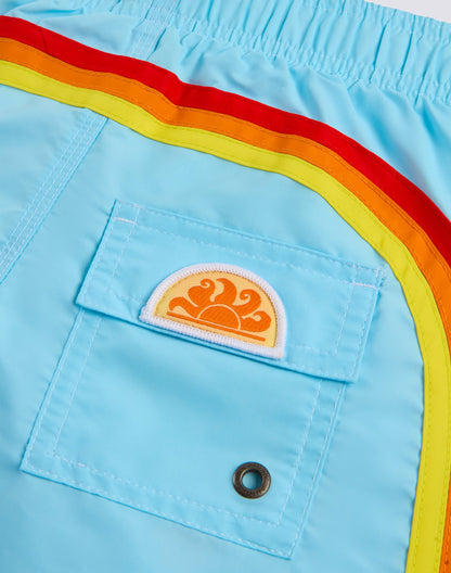 Boy's Iconic Taffeta Boardshort - Vintage Glacier