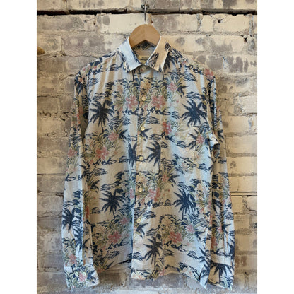 Hartford Men's Patt Woven Shirt - Blue Dim Gray