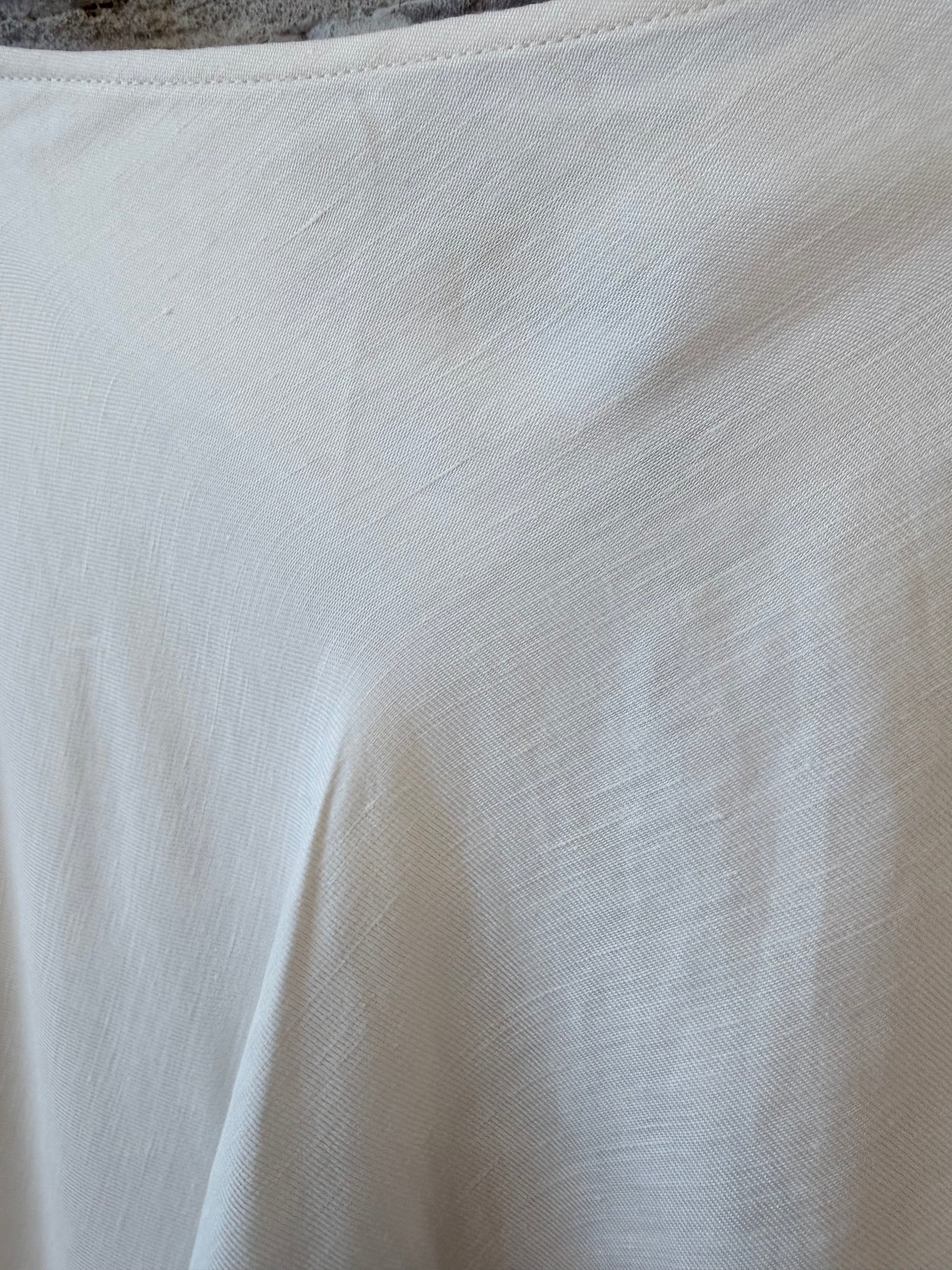 Greek Linen Skirt - White - DUNE + SALT