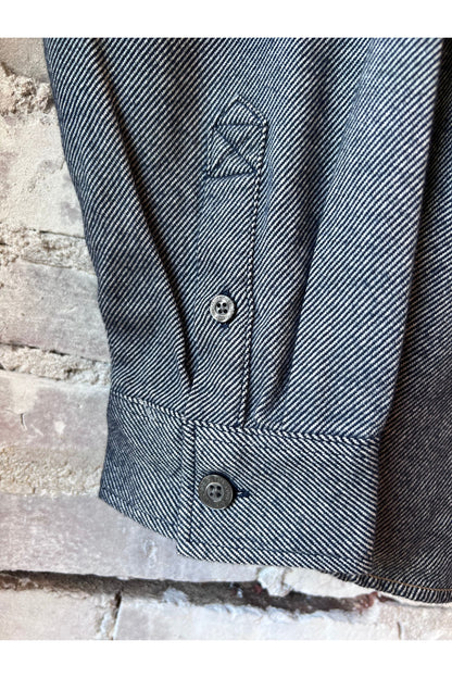 Dylan Brushed Twill Overshirt - Navy - DUNE + SALT