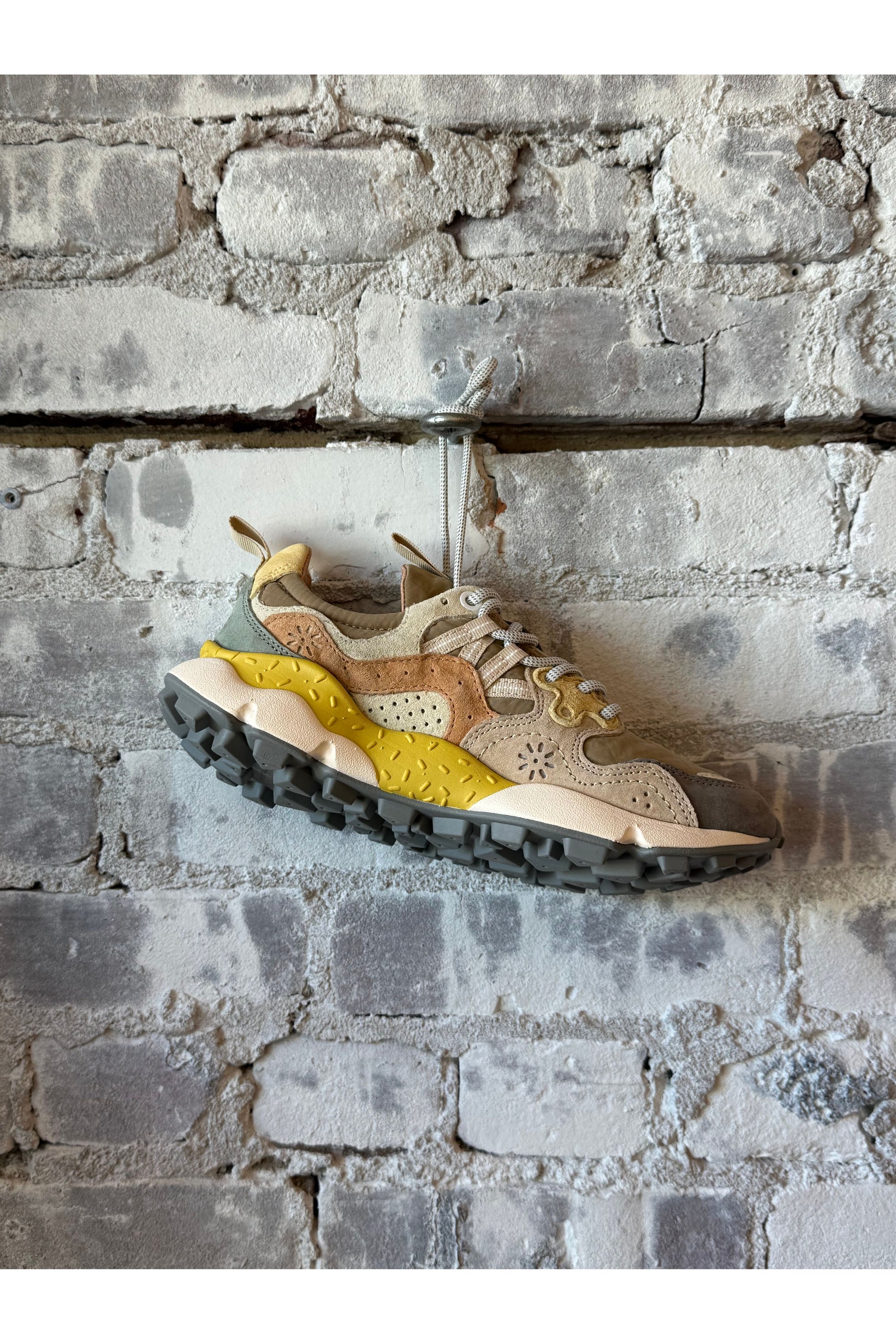 Yamano 3 Uni Fabric/Suede Sneaker - Stone/Mud/Light Grey - DUNE + SALT