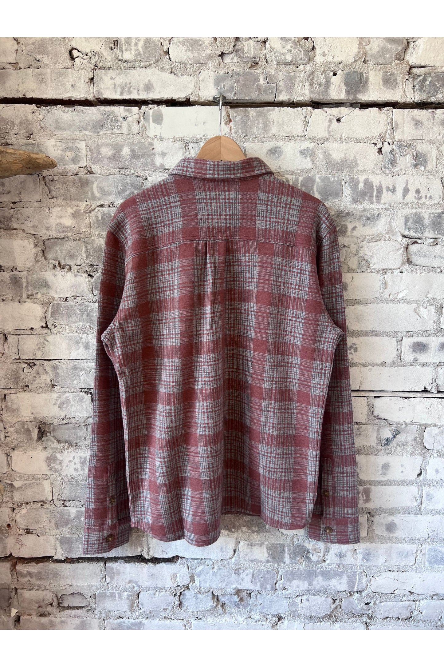Pacifica Stretch Twill Shirt - Marsala Plaid - DUNE + SALT
